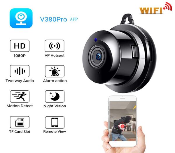 

mini wifi camera hd wireless smart network cameras 1080p baby monitor cctv infrared night detection phone remote monitoring v380 p2127101