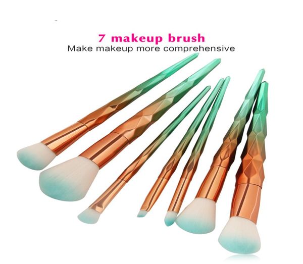 

7pcsset makeup brushes set professional blush powder foundation eyebrow eyeshadow contour highlight blending cosmetic brush4797144