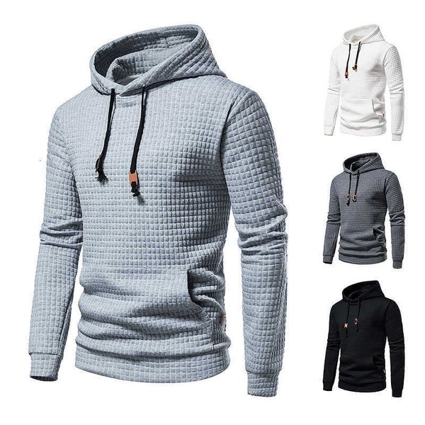 

autumn 2023 men's jacquard fashion sweater casual sportswear hoodie, Black