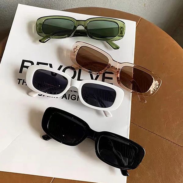 

sunglasses frames fashion retro small square frame women summer vintage punk rectangle black sun glasses eyewear shade 230629, Silver