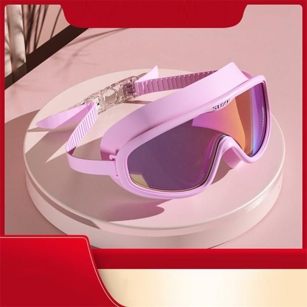

goggles 1pc swimming goggles large frame uv protection antifog hd professional training glasses eyewear 230629