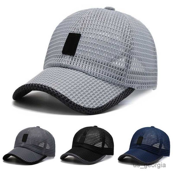 

ball caps summer mesh breathable baseball cap men outdoor fishing sun hat women casual sport sunscreen caps r230630, Blue;gray