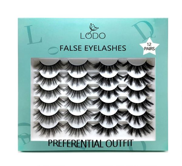

12pairs 25mm 5d faux mink eyelashes fake lashes long makeup mink lashes eyelash extension false eyelashes makeup6847380