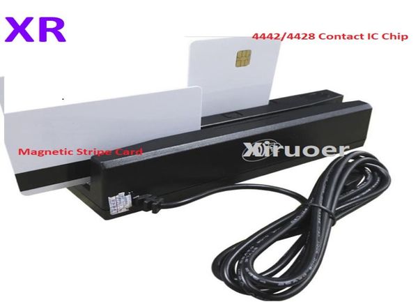 

4in1 2in1 multifunctions magnetic stripe reader msr reader writer for lo hi co track 1 2 3 access control cards reader msr x7633776