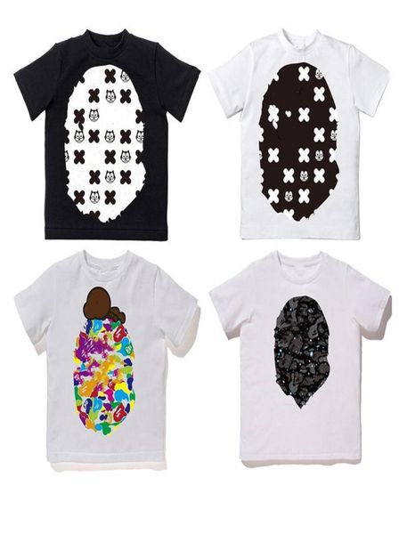 

kids designer clothes baby tshirts boys toddler ape girls fashion hip hop camo street casual summer kid infants t shirts you3510323, Blue