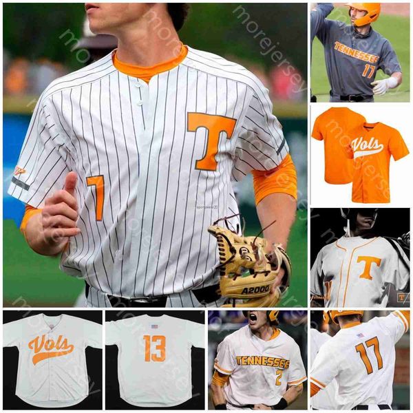 

new wears baseball custom ncaa college tennessee volunteers baseball jersey nick senzel beck blade tidwell max ferguson dre, Blue;black