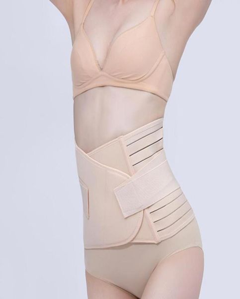 

waist support bodyshaping belt postpartum recovery belly wrap pelvis body shaper postnatal shapewear maternity band3964427, Black;gray
