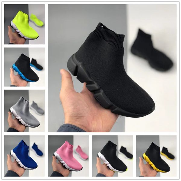 

kids shoestoddler shoe paris speed triple-s vintage boy girl youth childrens casual sneakers black white red socks boots platform stretch kn