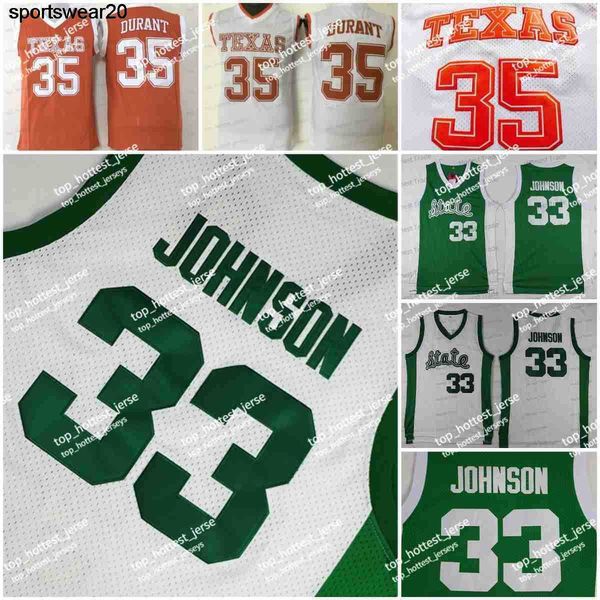 

new durant 35 longhorns baseball kevin wears texas basketball jersey michigan johnson 33 state college white green orange mens baske, Black;red