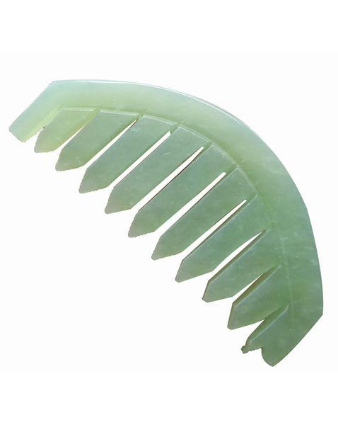 

nature jade massage brush comb spa massager for head therapy trigger point treatment acupuncture pressure reduce face guasha scrap3433582, Silver