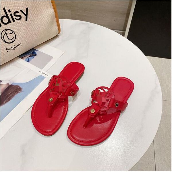 

designer chypre tb sandal slippers beach classic flat sandal luxury summer lady leather flip flops men women slides, Black