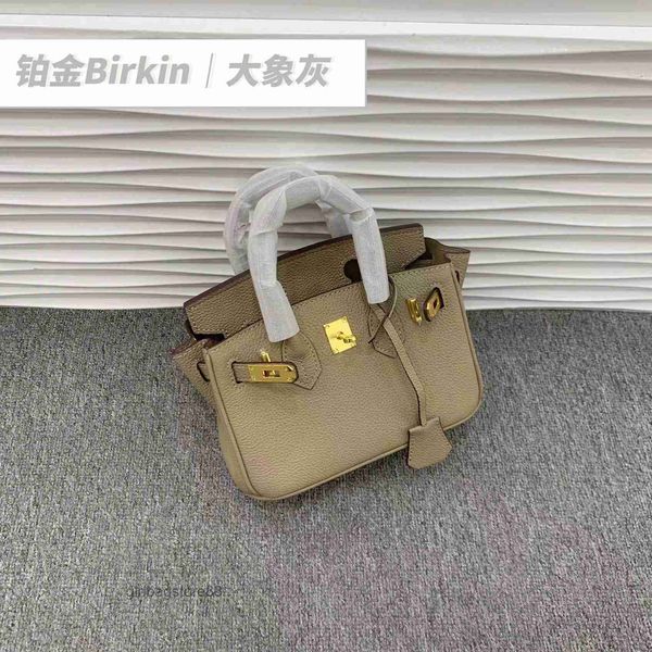

bag birkins tote 2023 designer bags lady headband cowhide leather women's one shoulder messenger handheld handbag
