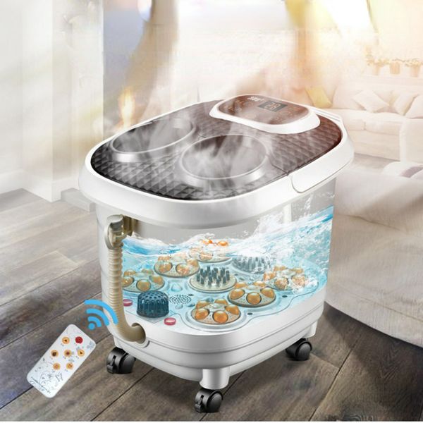 

foot care constant temperature heat bubble pedicure basin full automatic electric fumigation bucket household massage bath 230629