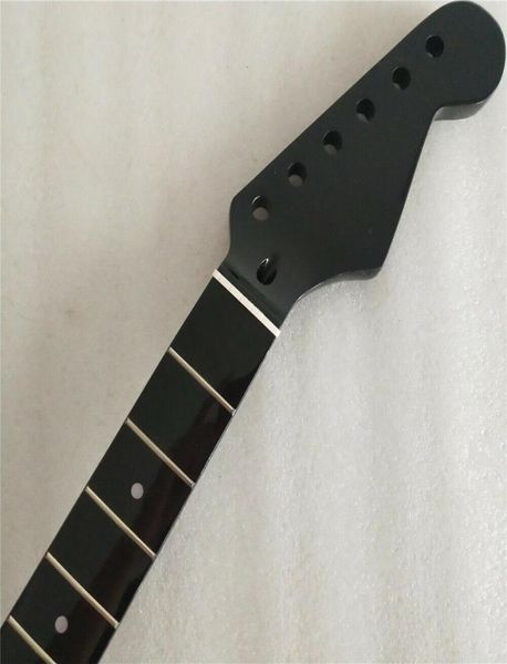 

black guitar neck for st style replacement maple 22 fret maple fingerboard8775224