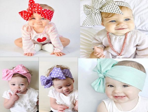 

lovely bowknot headband chevron striped baby hair head band cotton bow knot headband pure color infant rabbit babies hair accessor2114501, Slivery;white
