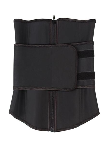 

premium quality women waist trainer sauna sweat band black neoprene fabric cincher corset body shaper tummy abdomen shapewear7131331