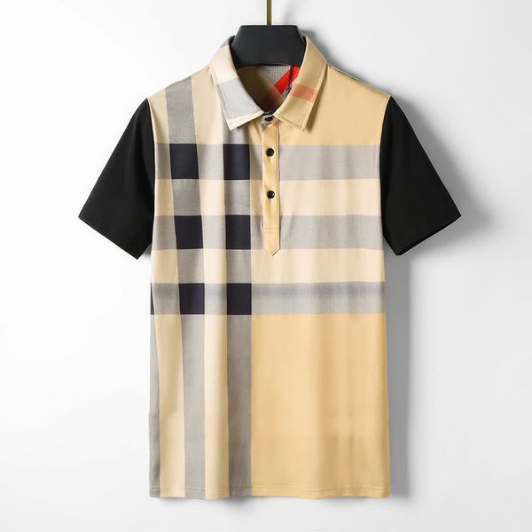 

2023 mens stylist polo shirts luxury men's polos designer clothing short sleeves fashion summer t-shirts cell striped casual tees shir, White;black