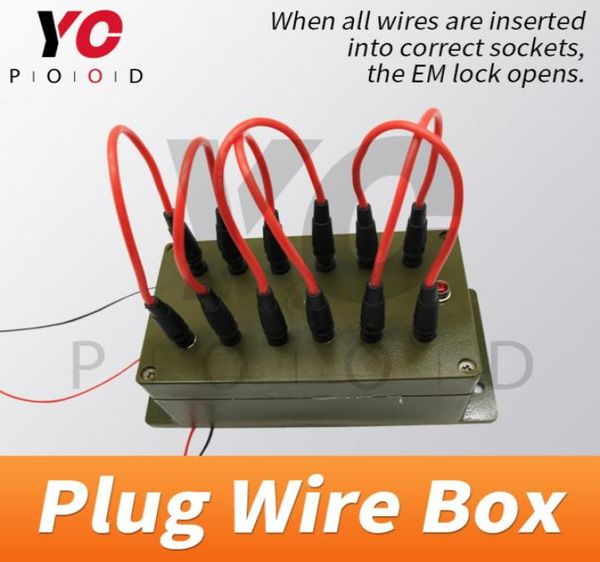

plug wire box escape room props lock game all the wires are inserted into the right sockets to open the door chamber room yopood4271189