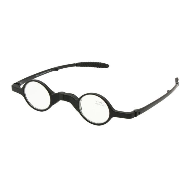 

folding retro round shape reading glasses with case foldable presbyopia hyperopia geek pocket reader 10 to 354090889