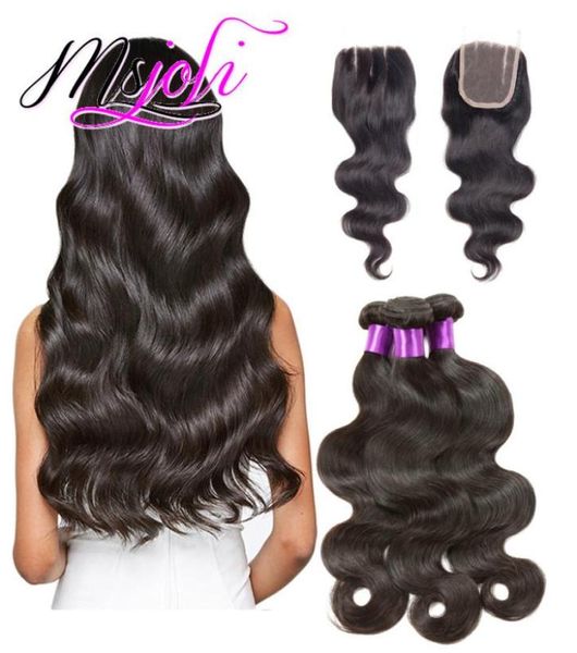 

remy hair weaving extension type raw unprocessed virgin indian hair body wave hair three bundles with closure2226574, Black;brown
