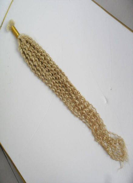 

s 8a curly human braiding hair bulk no weft 613 bleach blonde human afro kinky bulk 100g 1pcs human braiding hair bulk8483354, Black