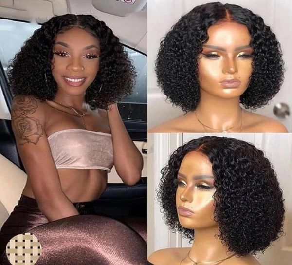 

afro kinky curly synthetic wig simulation human hair perruques de cheveux humains short bobo pelucas wigs xl010583sjf8744721, Black