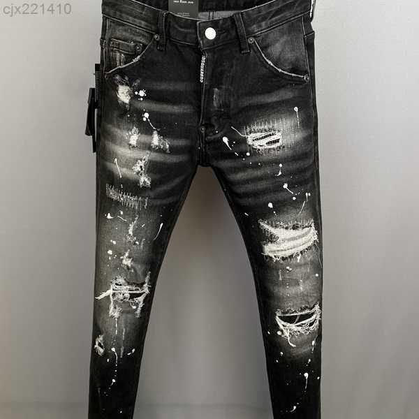 

italian fashion european and american jeans high-end washed hand polished quality optimized 9858 9859 wtnq, Blue