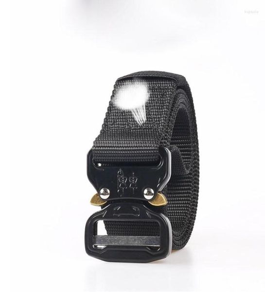 

waist support men39s tactical military belt heavy duty army adjustable nylon s outdoor metal buckle7144544, Black;gray