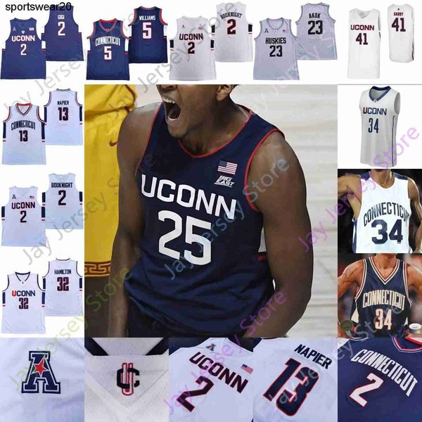 

new huskies wears basketball custom connecticut uconn jersey ncaa college isaiah whaley hawkins samson johnson rahsool di, Black;red
