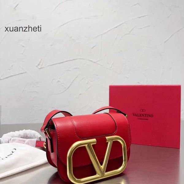 

designer grade single handbag lady's pouch bag valentions decorated shoulder diagonal classic straddle bags leather women's tofu h