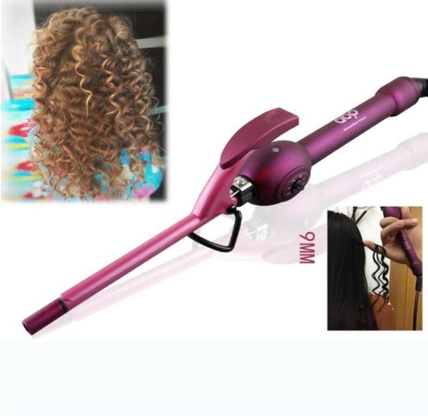 

9mm curling iron hair curler professional hair curl irons curling wand roller rulos krultang magic care beauty styling tools9477405