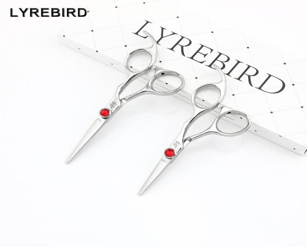 

lyrebird high class hair scissors 440c japan hair shears 45 inch or 5 inch big red stone good quality new4913617