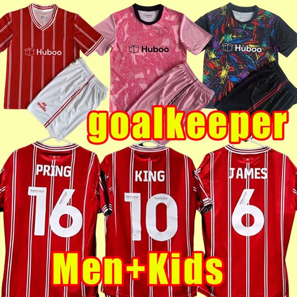 

23 24 bristol weimann city soccer jerseys goalkeeper kids kit socks 2023 2024 mawson martin diedhiou paterson wells massengo kalas dasilva f, Black;yellow