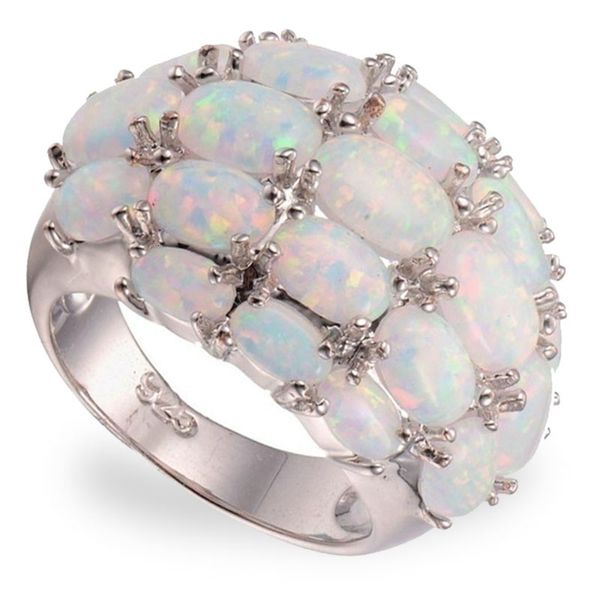 

cluster rings fashion metal natural stones for women ladies engagement ring woman luxury jewelry 230630, Golden;silver