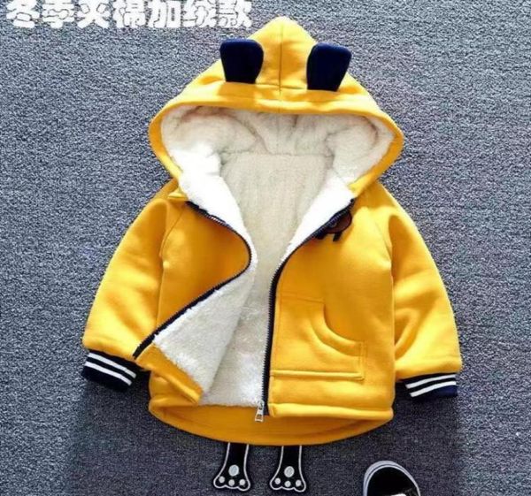 

children039s wear baby spring fall winter coat cute zipper shirt boys girls toddler 12345 years old hoodie plus velvet jack30490256032762, Blue;gray