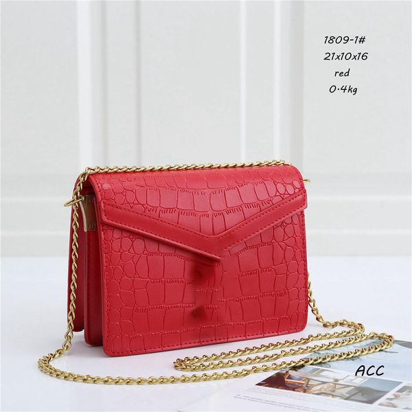 

luxury designer women's handbag customized brand handbag women's leather gold chain messenger bag