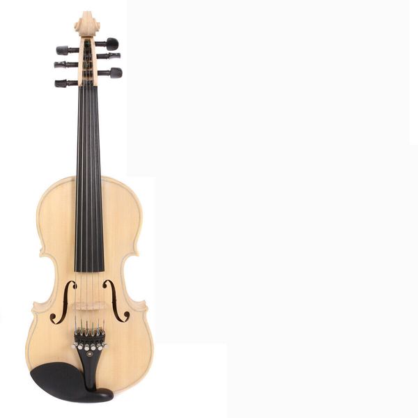 

new 6 string violin 4/4 maple spruce wood hand made white violin unfinished
