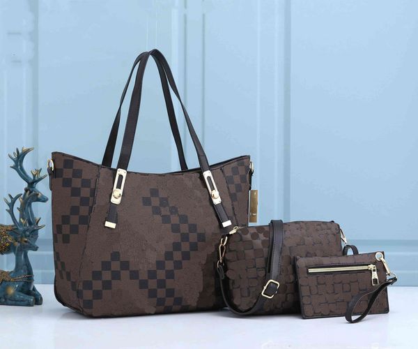 

evening fashion bags classic mm gm bag designer pochette handbags leather women totes with zipped pouch crossbody shoulder bag 3pcs set