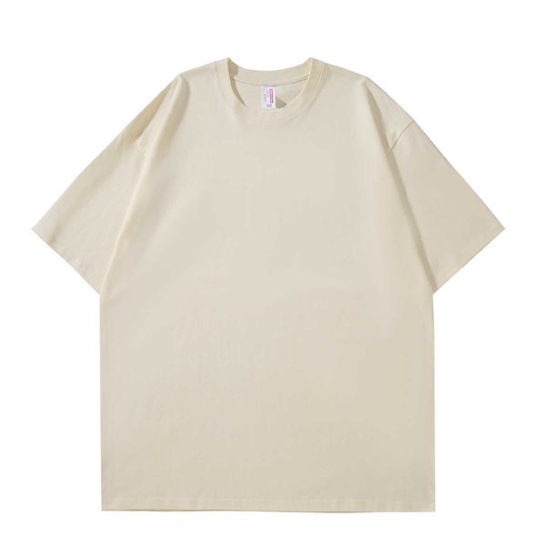 

2023ss spring summer thick fabric t shirt men women gray short sleeve tees punt, White;black