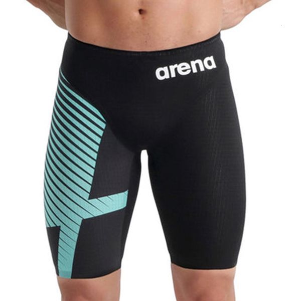 

men's swimwear mens swimsuit jammer swimming trunks endurance athletic training racing shorts print 2023 surfing swim jammers 230630