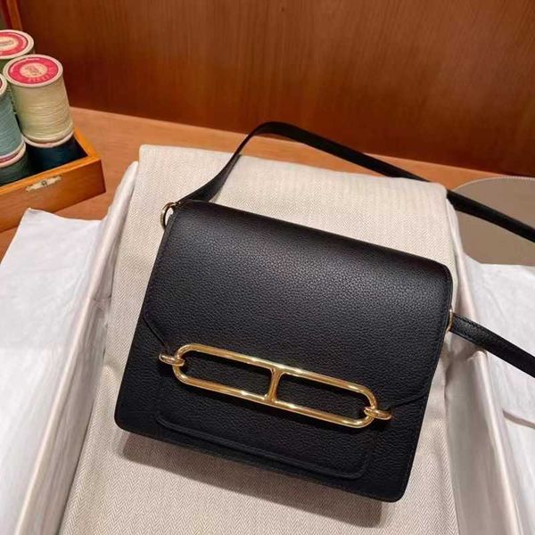 

designer h home tote bags for women online store 2023 new fashionable and advanced genuine leather bag tofu pig nose flight attendant one sh