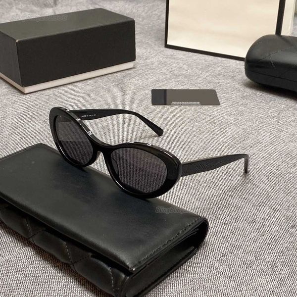 

cat eye sunglasses for women ch5416 designer sunglasses men's and women's fashion uv400 oval sunglasses, White;black