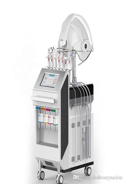 

2020 9 in 1 multi function water oxygen and rf facial skin care age care beauty machine wrinkle removal device beauty machi5214283, Black;white