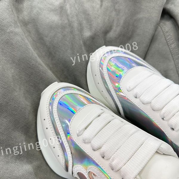 

ladies graffiti white shoes mens leather casual shoe platforms print fashion personality couple sneakers women xinshidai230403, Black