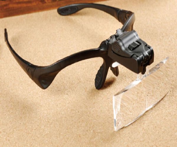 

magnifying glasses with led light and 5 lenses for grafting eyelash extensionbook reading led glasses5046260