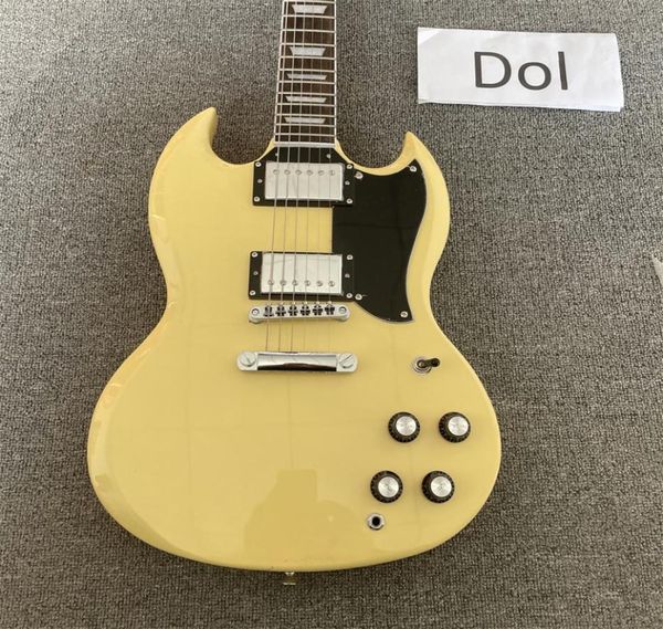 

china oem factory new brand yellow color sg electric guitar04480386