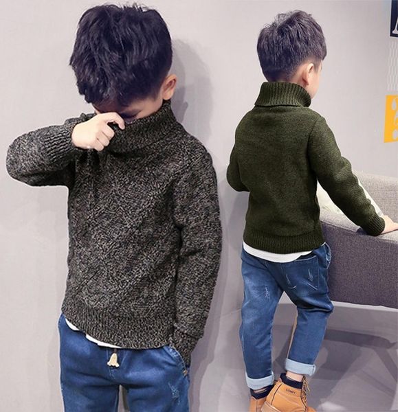 

boys turtleneck sweater knitwear winter warm turtle neck children long sleeve cardigan bebe knitted sweaters school uniform 2011282422846, Blue