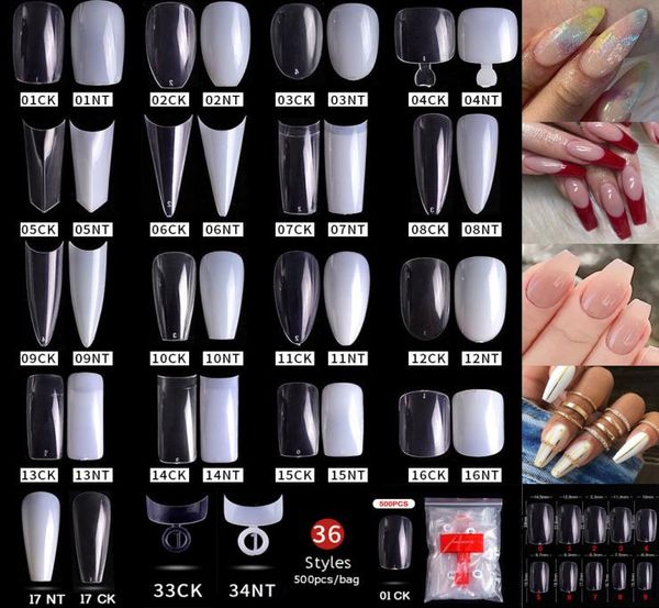 

500pcs bulk whole artificial fake nail supplies china acrylic fasle nails tips for little girls womens7392005, Red;gold