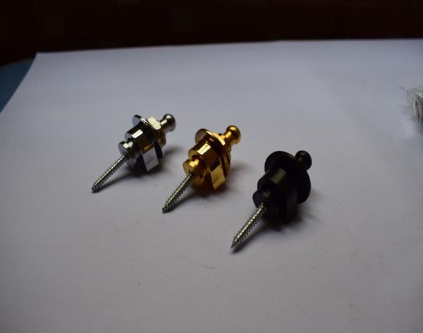 

2pcs schaller style straplock electric acoustic guitar bass strap locks buttonchromeblackgold6696489