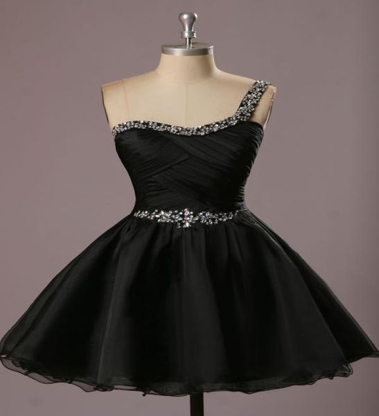 

short homecoming dresses 2019 vestidos de festa de 15 anos curto one shoulder black cocktail party dress9204691, Blue;pink